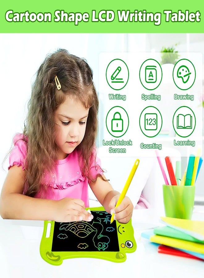 في جراسب لوحة كتابة تعليمية للأطفال من VGRASSP، مقاس 7.5 بوصة، مزودة بشاشة LCD على شكل وجه حيوان - لوحة رسم قابلة لإعادة الاستخدام مع خاصية المسح بضغطة واحدة وقلم - لوحة رسم تعليمية - اللون والتصميم حسب المخزون (7.5 بوصة) - Image 2